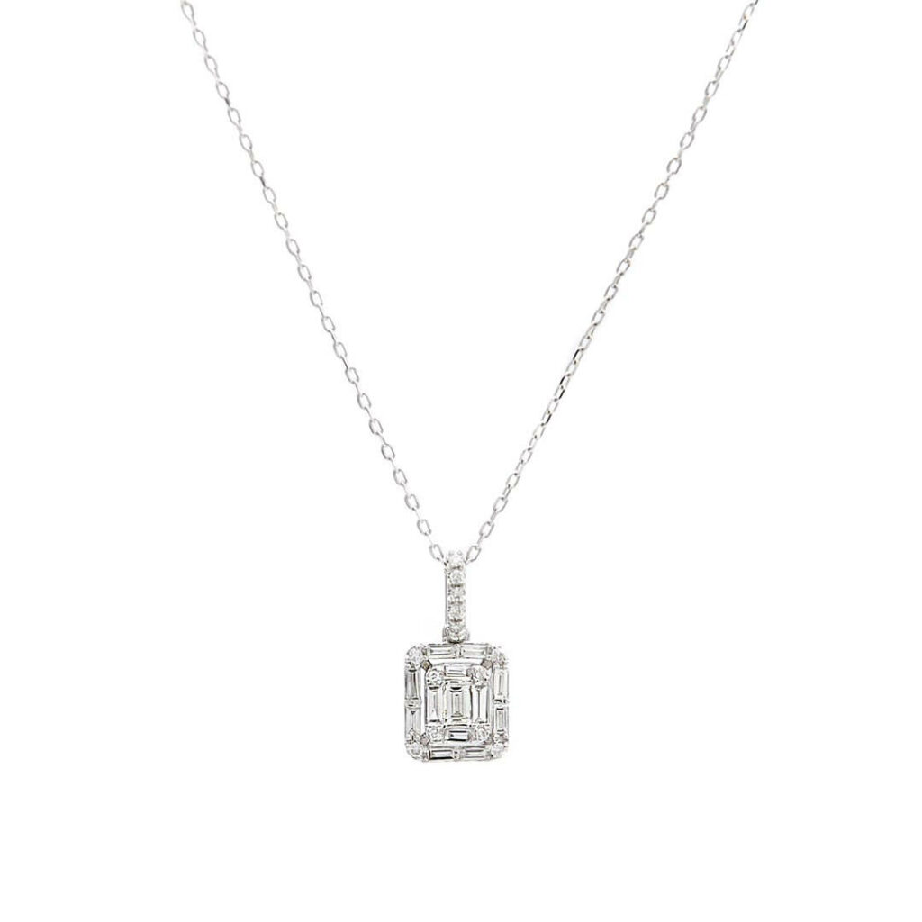 AR3972 colier aur alb cu diamant ARJewels